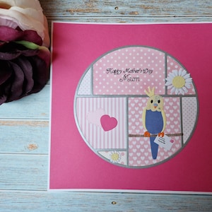 Muttertagskarte, beste Mamakarte, Karte für Mama, Nanny, Tante, Großelterntag, Wellensittich Karte, Karte mit Vögeln, Mama