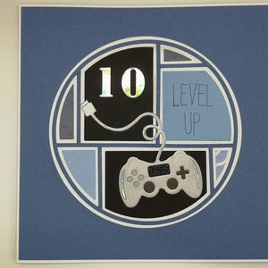Tarjeta de cumpleaños del jugador, Tarjeta de cumpleaños del niño, Tarjeta para niños, Cumpleaños del hijo, Juegos, Tarjeta personalizada, Tarjeta de edad, Tarjeta de nieto, Reproductor de videojuegos