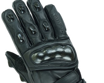 Gants de moto en cuir Analin, imperméables et thermiques, Protection carbone d'hiver