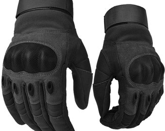 All weather Viper Motorbike Motorcycle Protective Carbon Knuckle Vegan Leather