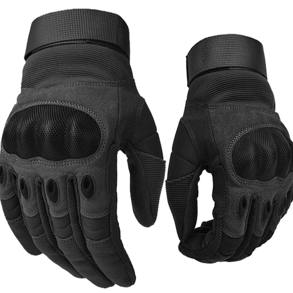 All weather Viper Motorbike Motorcycle Protective Carbon Knuckle Vegan Leather