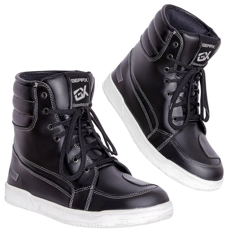 Winter Leather Waterproof Sport Boots Motorcycle Motorbike Boots - Foto 4