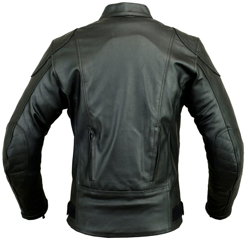 Gearx Btman Style Motorbike Leather Jacket Motorcycle Coat Etsy