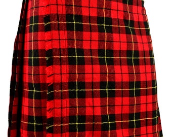 Mens Kilt Wallace Tartan Scottish Traditional Highland Dress Party Wedding