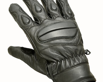 Lite Summer Leather Motorcycle Gloves Motorbike Tactical Mittens Knuckle Pads