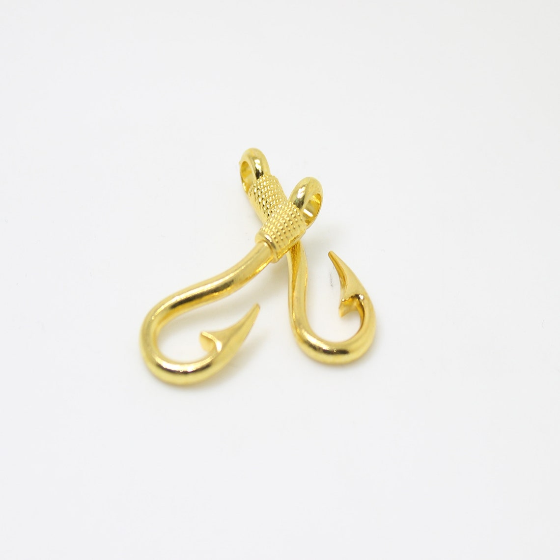 12pcs/lot Hook Charm Antique Silver Gold Tone Fish Hook Charm Etsy