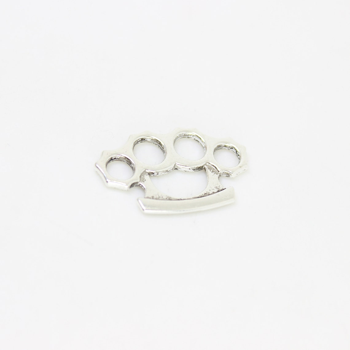 15pcs/lot Brass Knuckles Charm Antique Silver Tone Knuckles Etsy