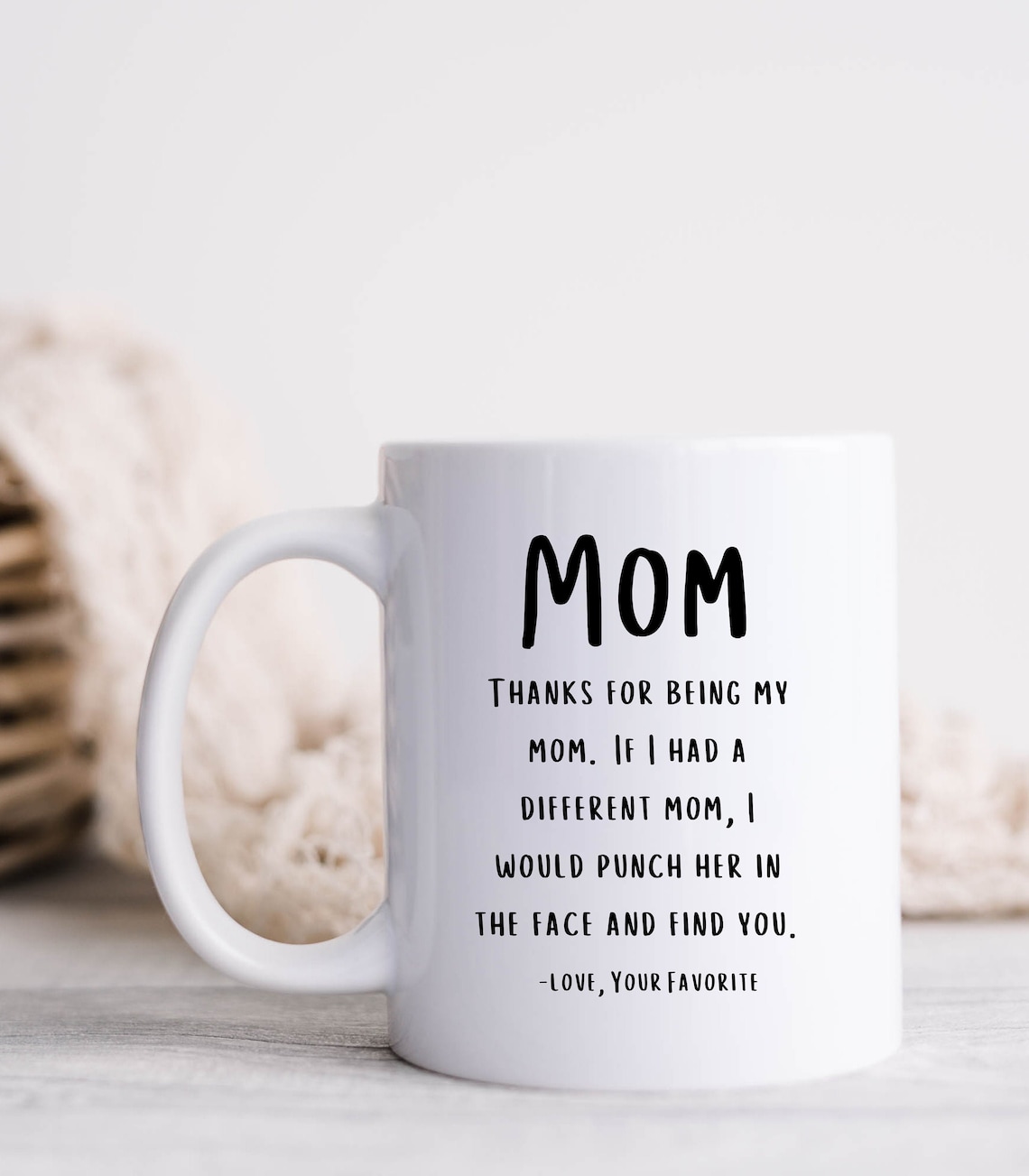 Gracias por ser mi mamá taza de café divertida tazas de Etsy