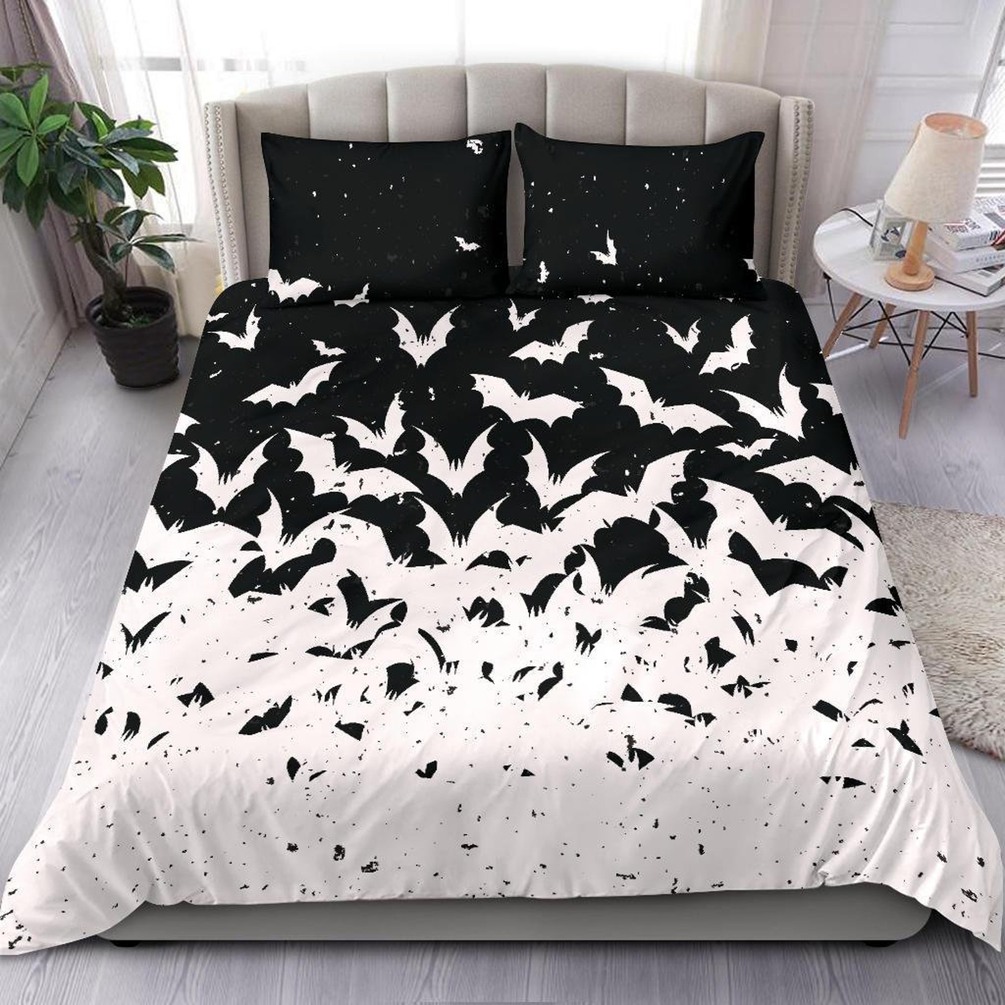 Gothic Bedding Gothic Duvet Cover - Bats Gothic Bedding Set Dcor Bedding Sets