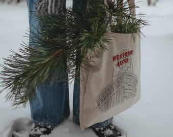 Western Auto - Kansas CIty - Natural Tote Bag