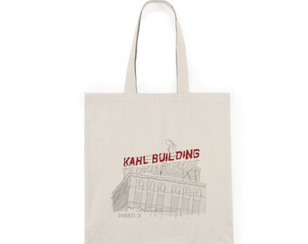 Kahl Building - Davenport - Natural Tote Bag