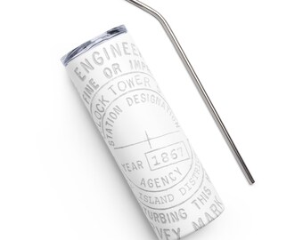 USACE Rock Island Stainless steel tumbler