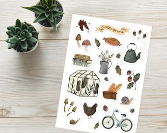 Cottage Core Sticker Sheet