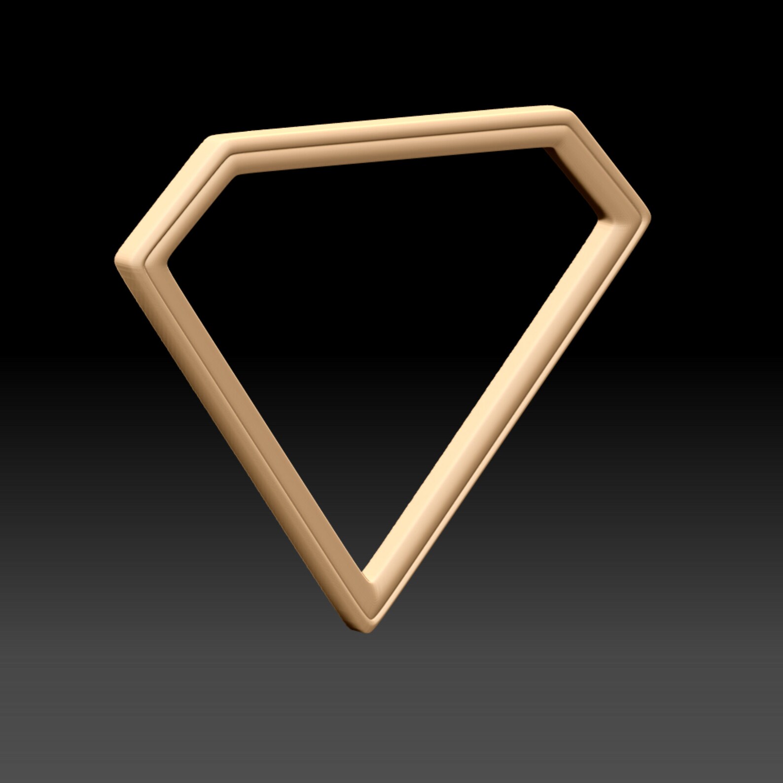 Diamond Shape Border, CNC Router File, Stl File, Digital Model, 3d ...