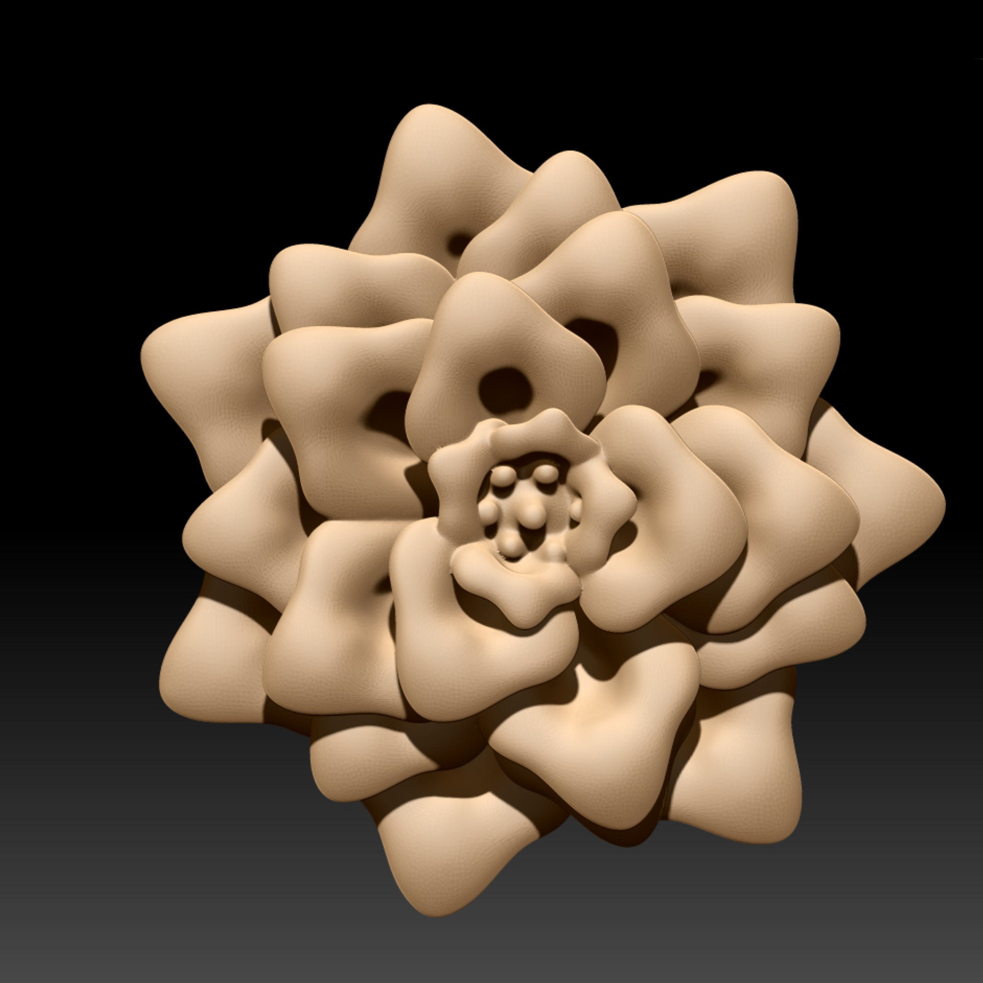 Rose Flower Stl File Digital Model CNC Router File 3D Etsy UK