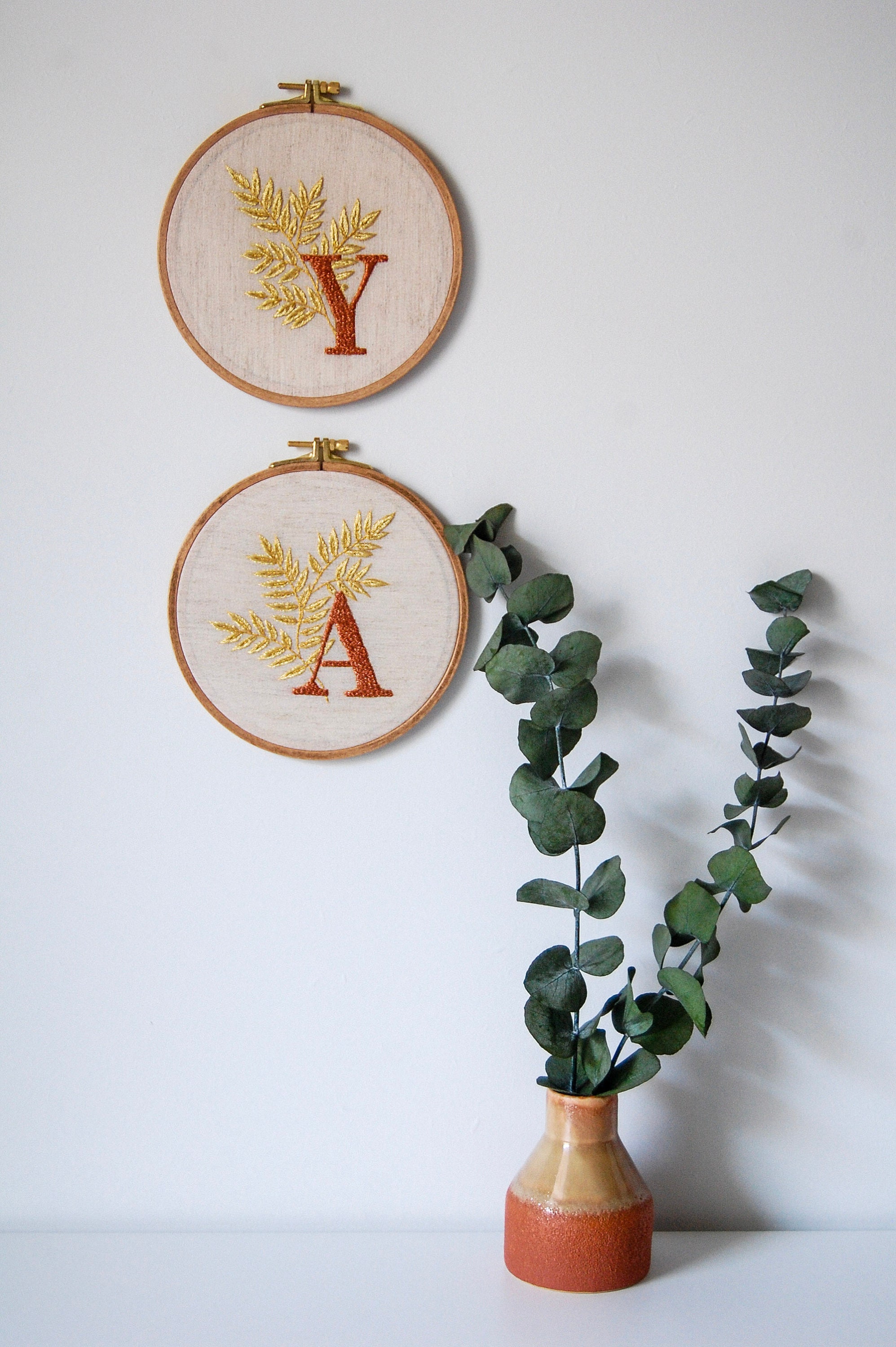 Letter o goldwork embroidery sybju pdf  botanical monogram  etsy