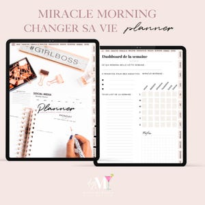 Planner Miracle Morning - Change your life, Goodnotes Planner, Undated daily planner, Miracle Morning, iPad Planner, GoodNotes Planner