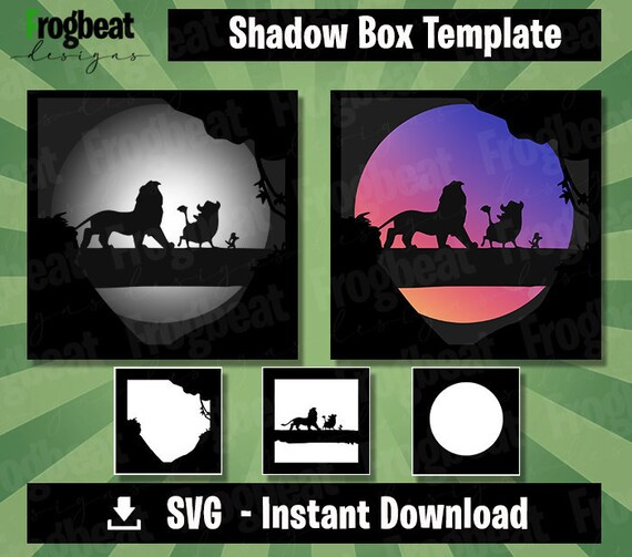 Free Free Lion King Shadow Box Svg 847 SVG PNG EPS DXF File