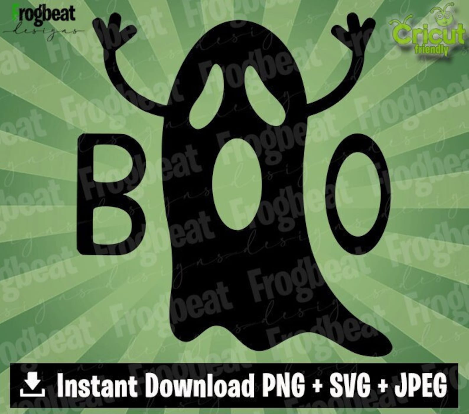 Ghost Boo SVG PNG JPEG. Halloween Boo Ghost Silhouette | Etsy