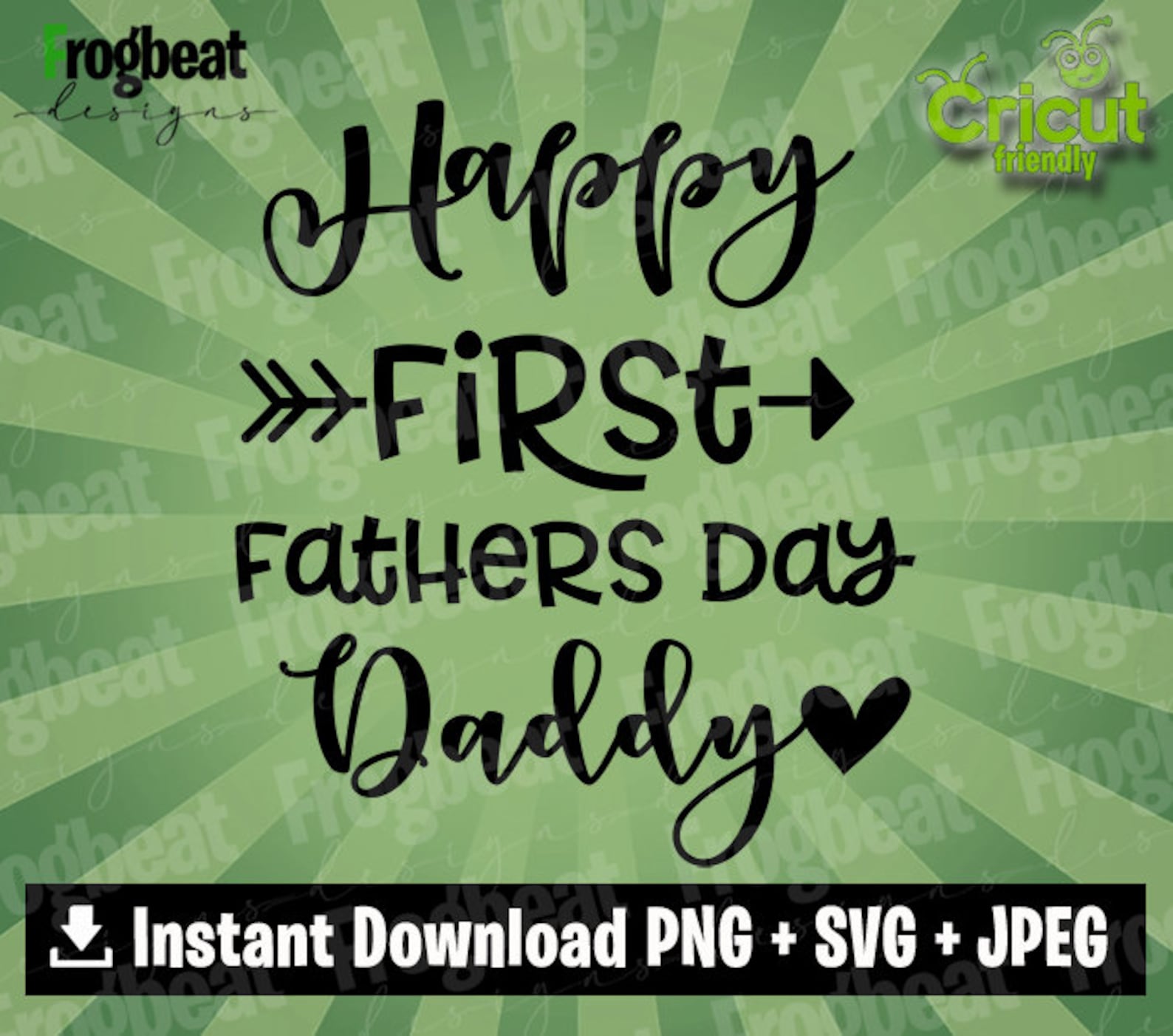 Happy First Father's Day Daddy SVG PNG. Happy 1st | Etsy