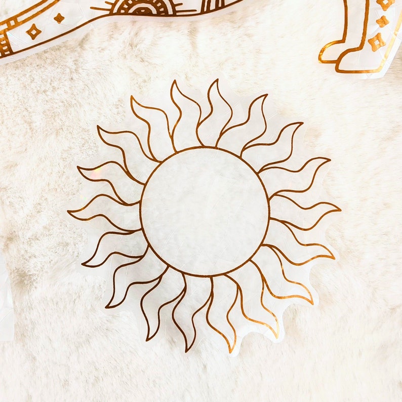 Sun Shaped Suncatcher Window Sticker Rainbow Maker Static - Etsy