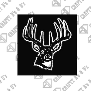 Buck - Deer - Animal - Wildlife - Download - Cut file, Digital, - Dxf, Svg, Png, Pdf, Ai, Dwg, Pdf.