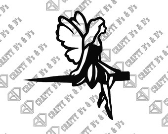 Fairy - Tree Art - Metal Bird - Download - Cut file, Digital, - Dxf, Svg, Png, Pdf, Ai, Dwg, Pdf.