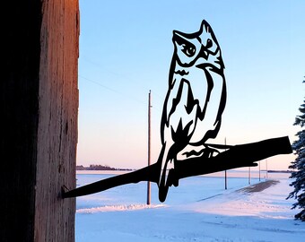 Metal Bird - Metal Owl - Tree Art - Decoration