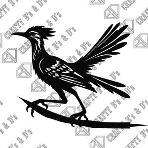 Road Runner - Tree Art - Metal Bird - Download - Cut file, Digital, - Dxf, Svg, Png, Pdf, Ai, Dwg, Pdf.