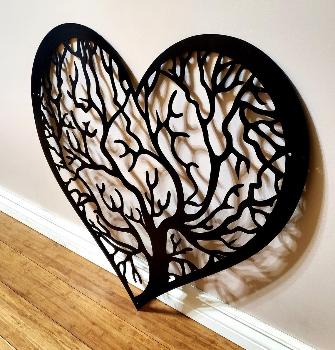 Heart Tree Metal Art Wall Art Steel Art Decoration - Etsy