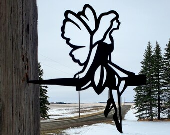 Metal Fairy - Metal Bird - Tree Art - Metal Art - Steel Art - Outdoor Art - Decoration