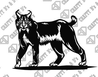 Bobcat - Tree Art - Metal Bird - Download - Cut file, Digital, - Dxf, Svg, Png, Jpg, Ai, Dwg, Pdf.