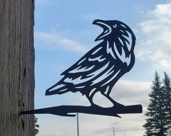 Metal Bird - Crow - Steel Art - Metal Art - Outdoor Art - Decoration