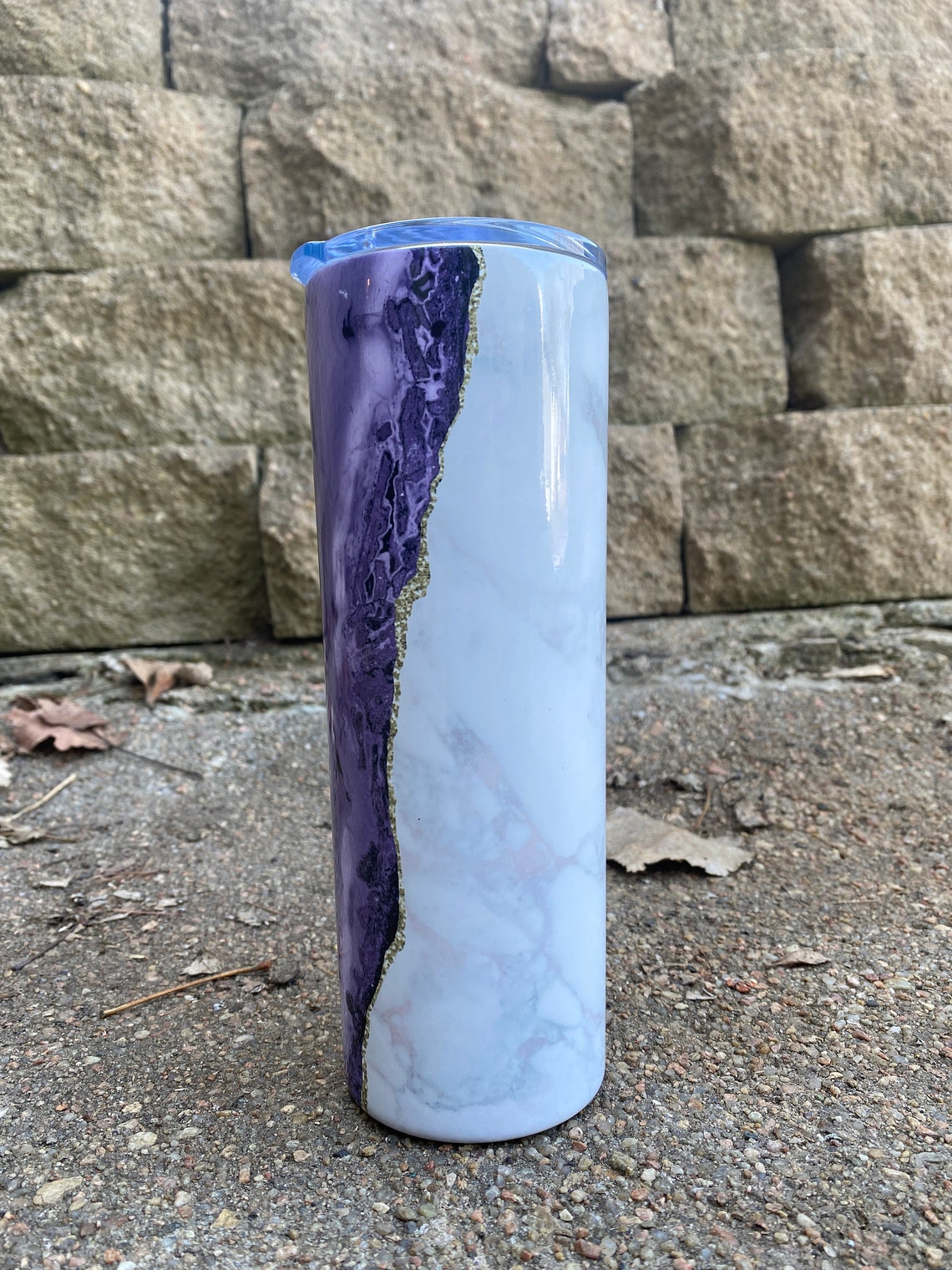 Colored Marble Custom Sublimated Tumbler 22 different Etsy