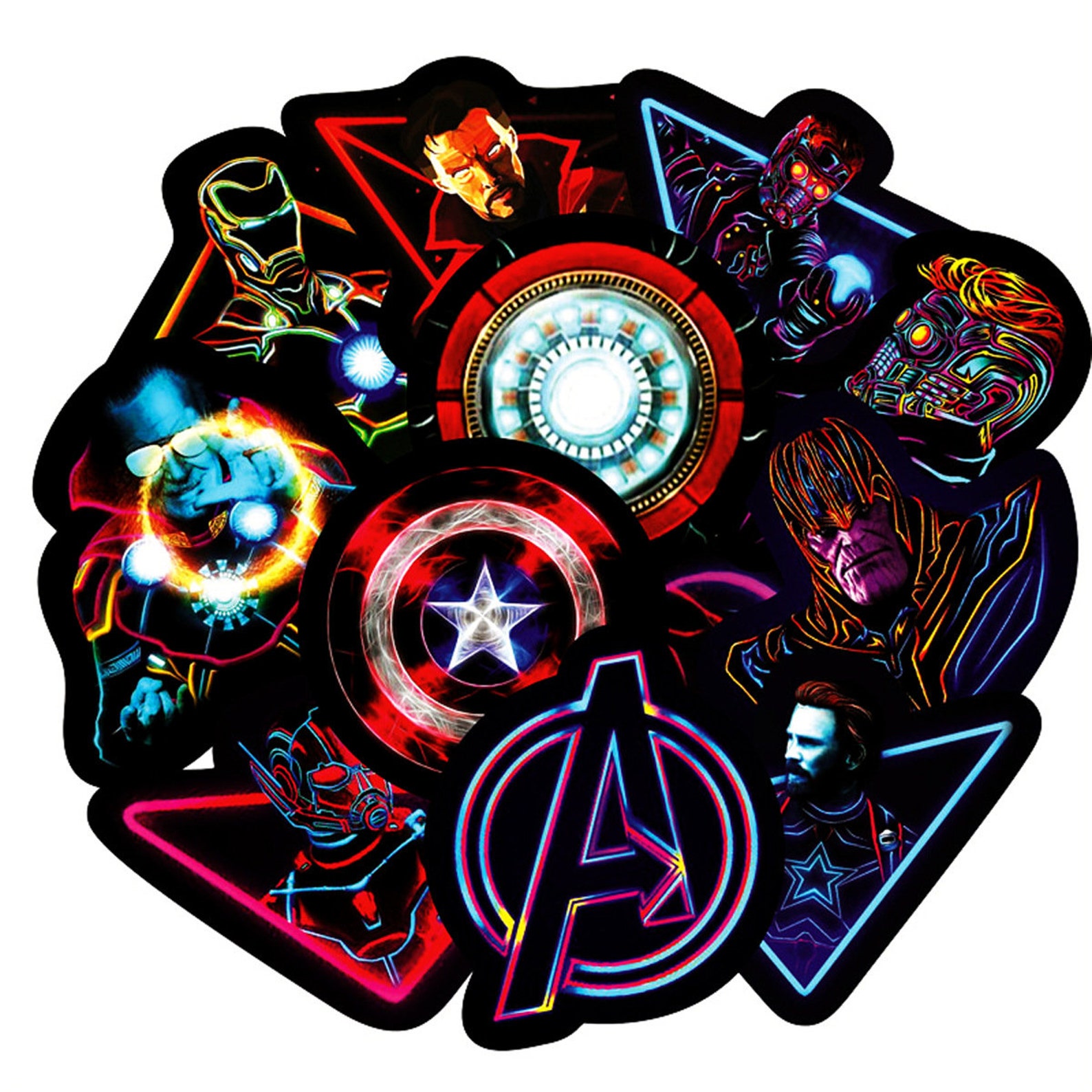 30 Marvel Stickers Bundle / Avengers Stickers Pack / Captain Etsy