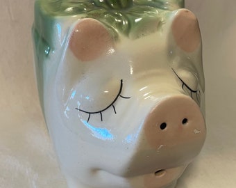 Piggy Bank, Vintage Art Pottery