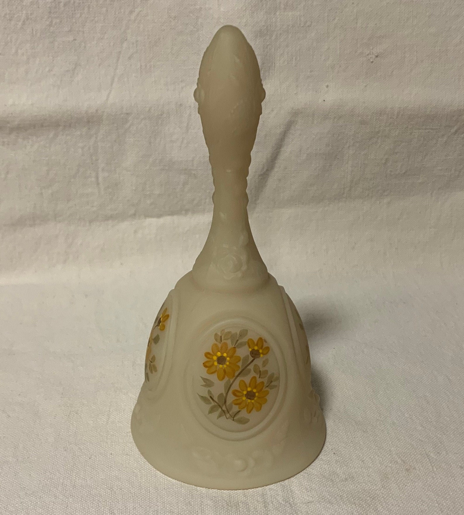 Smalls, Fenton Custard Glass Hand Painted Bell Etsy