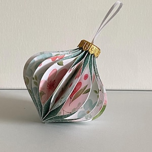 Handcrafted paper honeycomb ornament