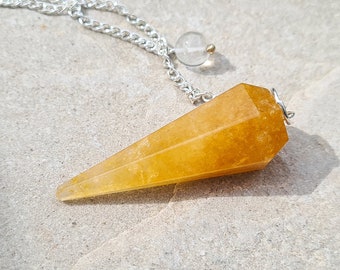 Golden Healer Crystal Pendulum