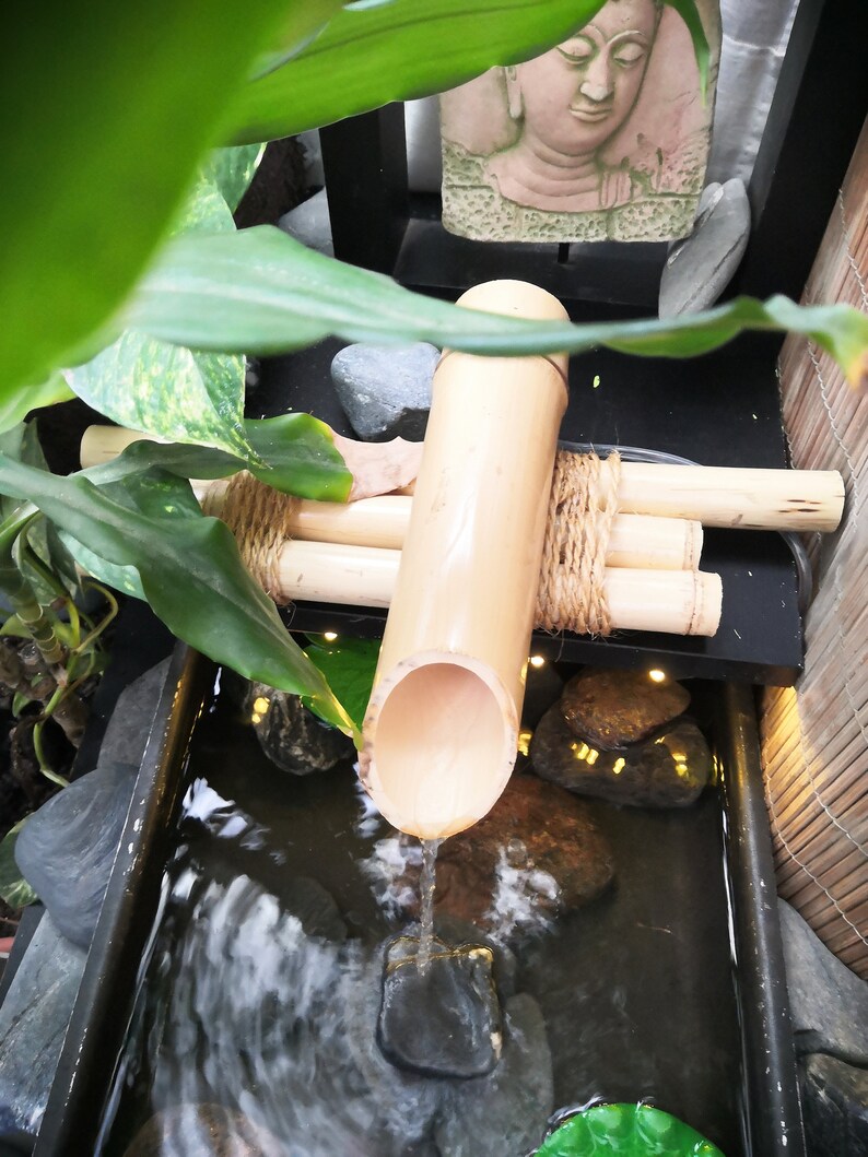Bamboo Water Fountain Kit Zen Garden Etsy