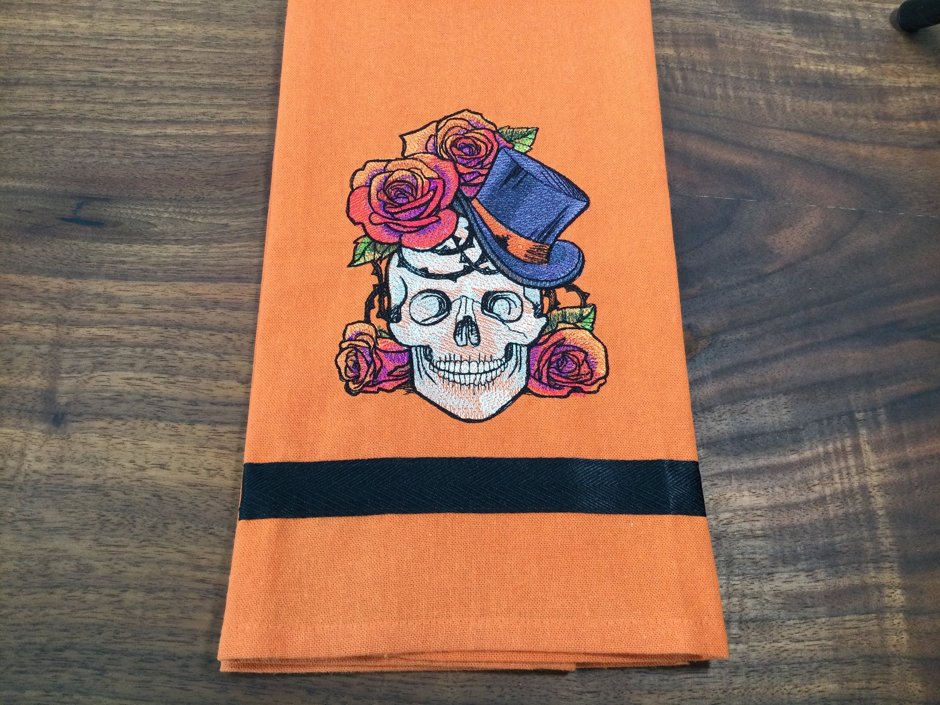 Sugar Skull Bath Towel - Etsy