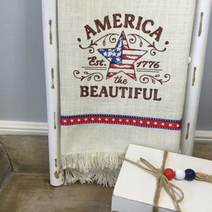 America the beautiful, patriotic kitchen decor, Independence Day home decor, Stars and Stripes country decor, red white and blue gifts