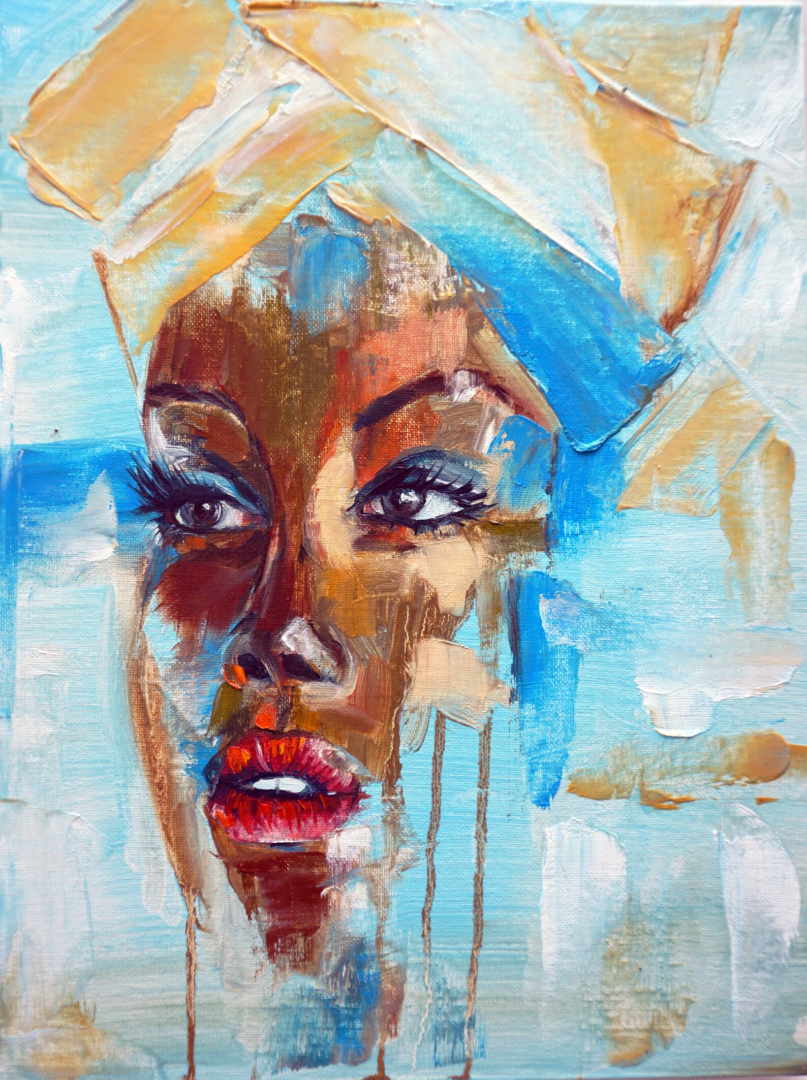 African Queen Black Women Painting Black Girl Art Pop Art Etsy