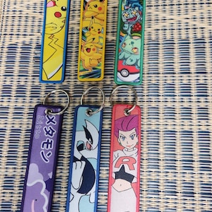 Embroidered Anime Keychain: Pocket Monsters Jet Tag Gift