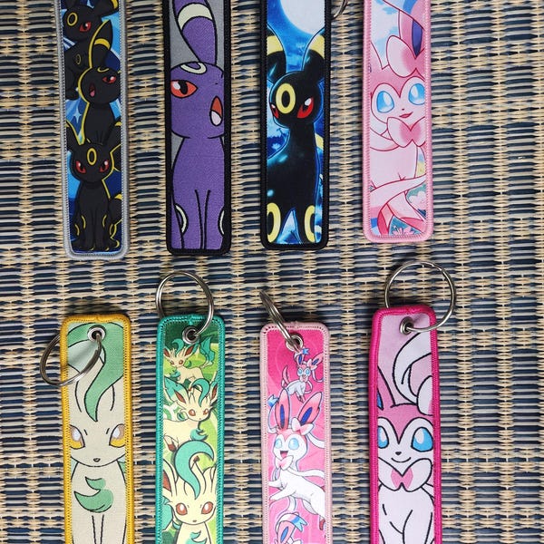 Embroidered Anime Keychain: Pocket Monsters Jet Tag