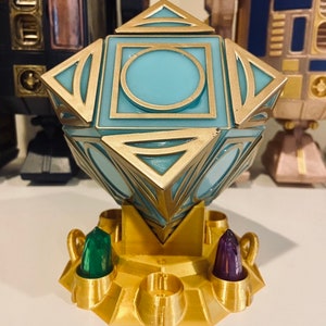 Star Wars Galaxy’s Edge Jedi Holocron and Kyber Crystal Stand