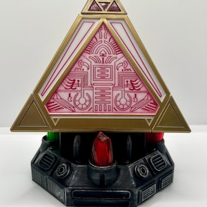 Digital STL Files |  Galaxy’s Edge Sith Holocron and Kyber Crystal Stand