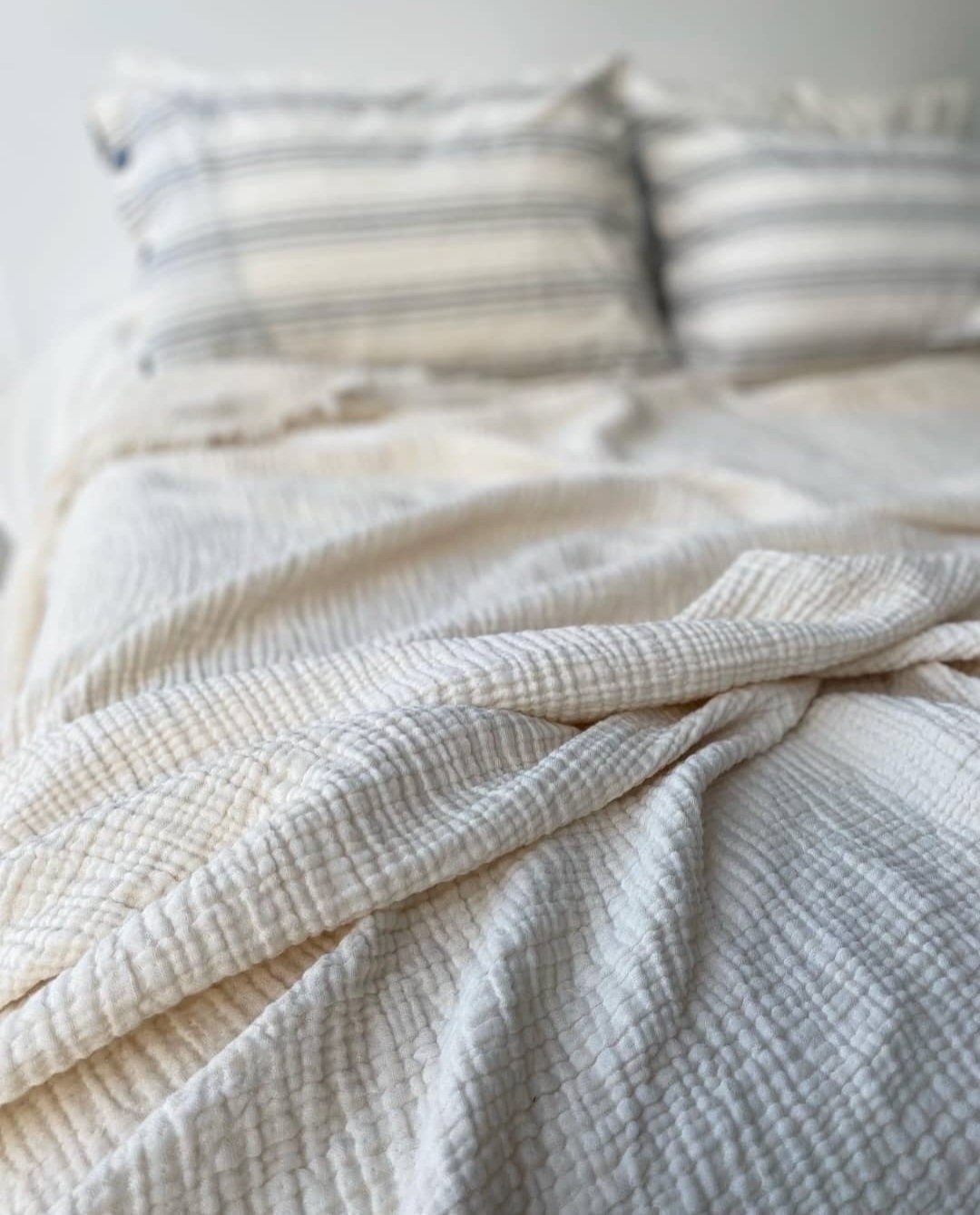 King Size Muslin Blanket 4 Layers Thick Color Options Etsy