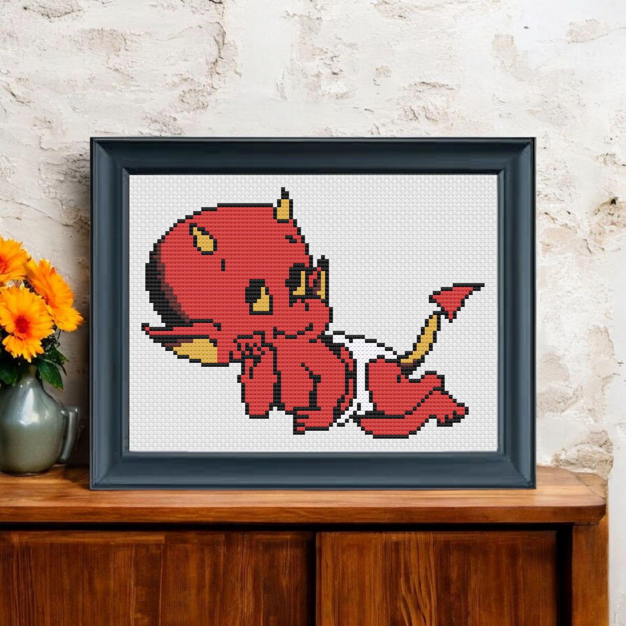 Tattoo Lil Devil Cross Stitch Pattern PDF - Subversive Valentine's Day ...