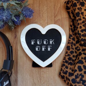 Fuck Off Cross Stitch Pattern PDF | Subversive PDF Sampler | Gothic Typography DIY Embroidery for Alt Home Decor - Instant Digital Download